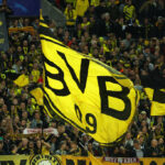 BVB-Flagge auf der Südtribüne
